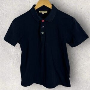 Burberry London Navy Blue Short Sleeve Polo Shirt Mens Size Small‎ Cotton Golf